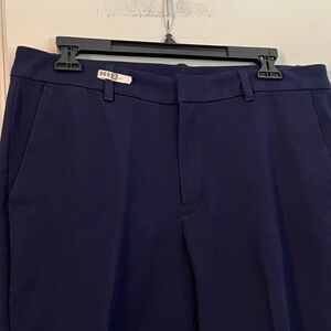 Gap Mid Rise BiStretch Slim Ankle Pants Navy Blue Sz 14 EUC